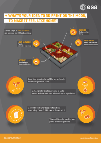 Infographic: lunar 3D printing – from food to...?