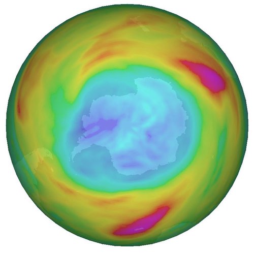 Ozone hole, Antarctica