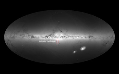 The Sagittarius dwarf galaxy in Gaia's all-sky view