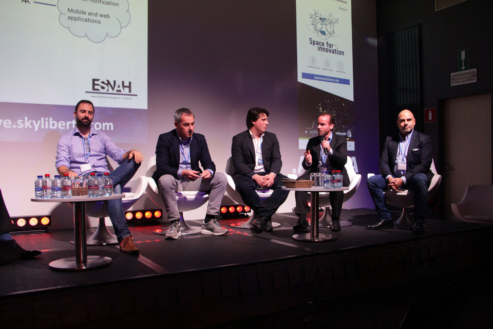 Start-up panel at ESA Space Solutions Belgium grand opening