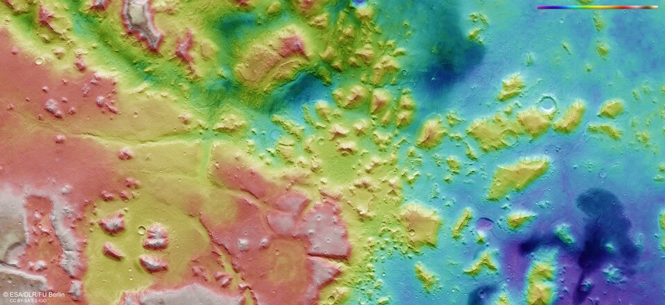 Topography of Nili Fossae