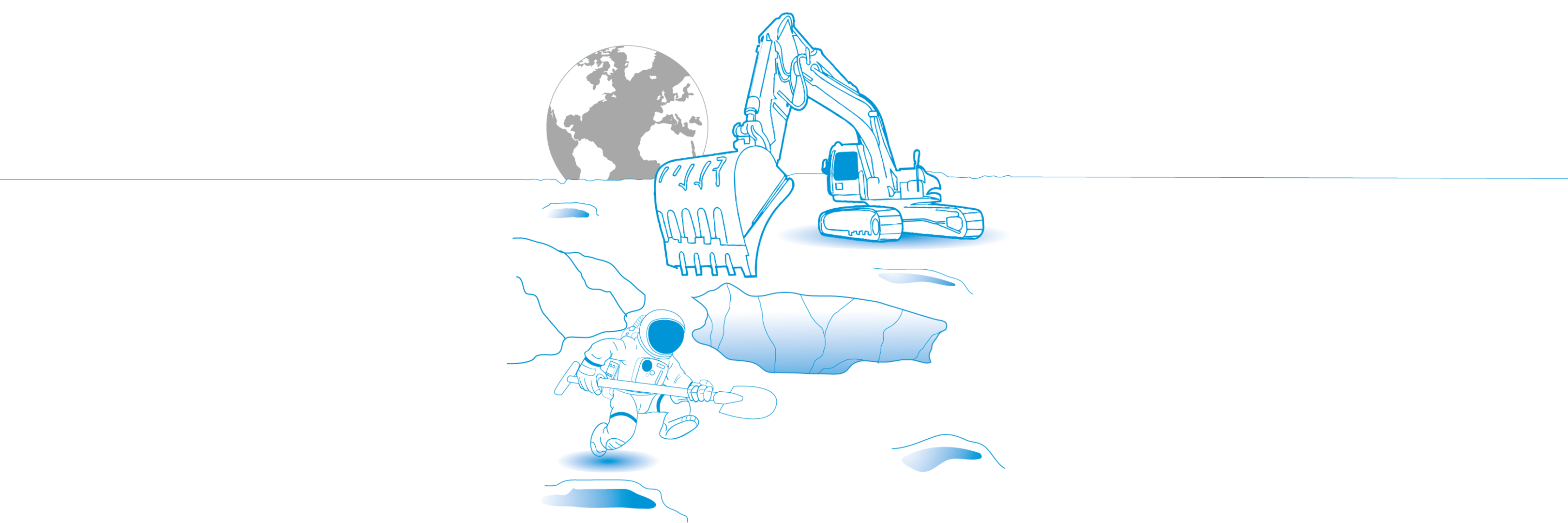 Extracting water from lunar ice