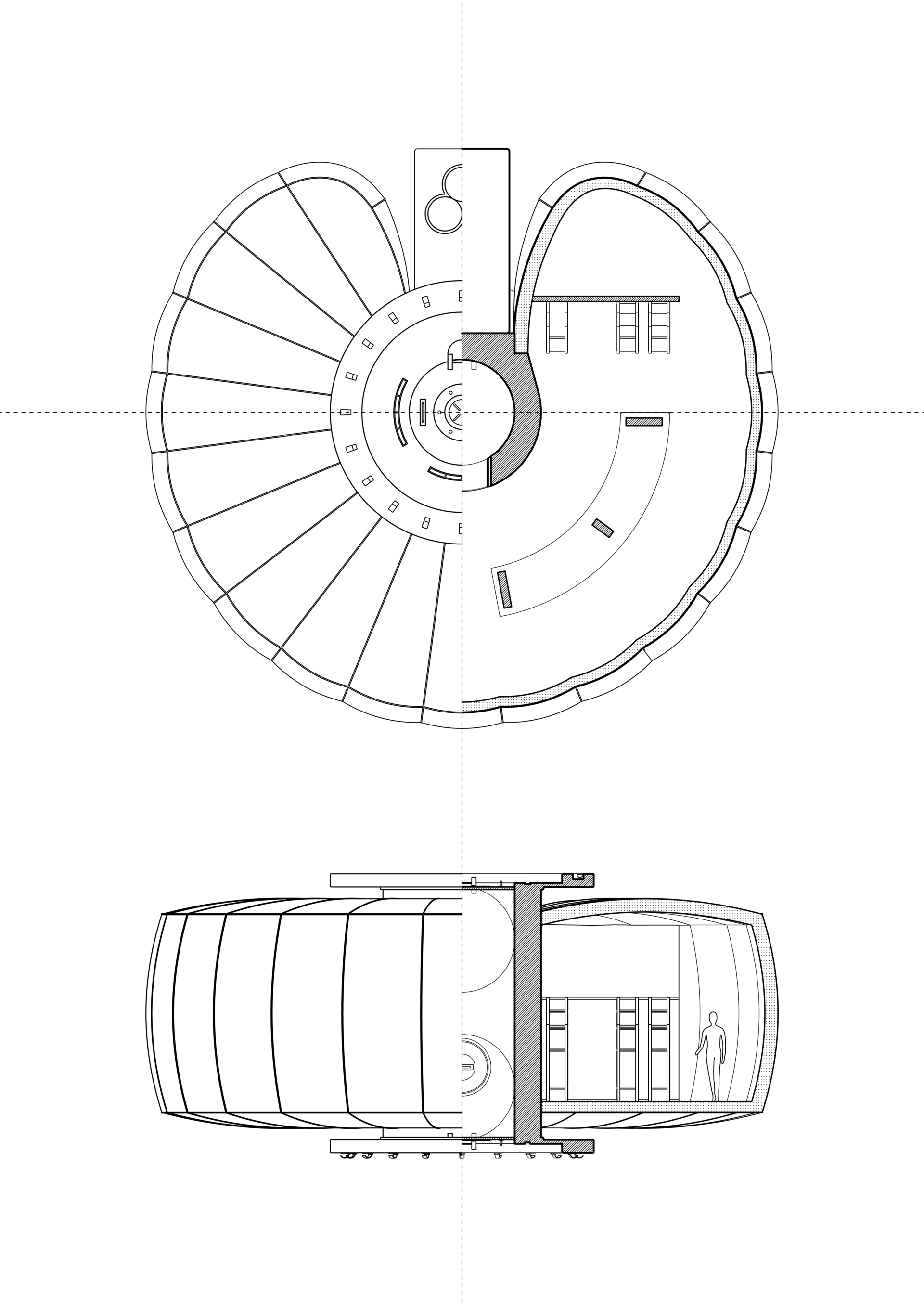 Student-developed concept for a Moon base