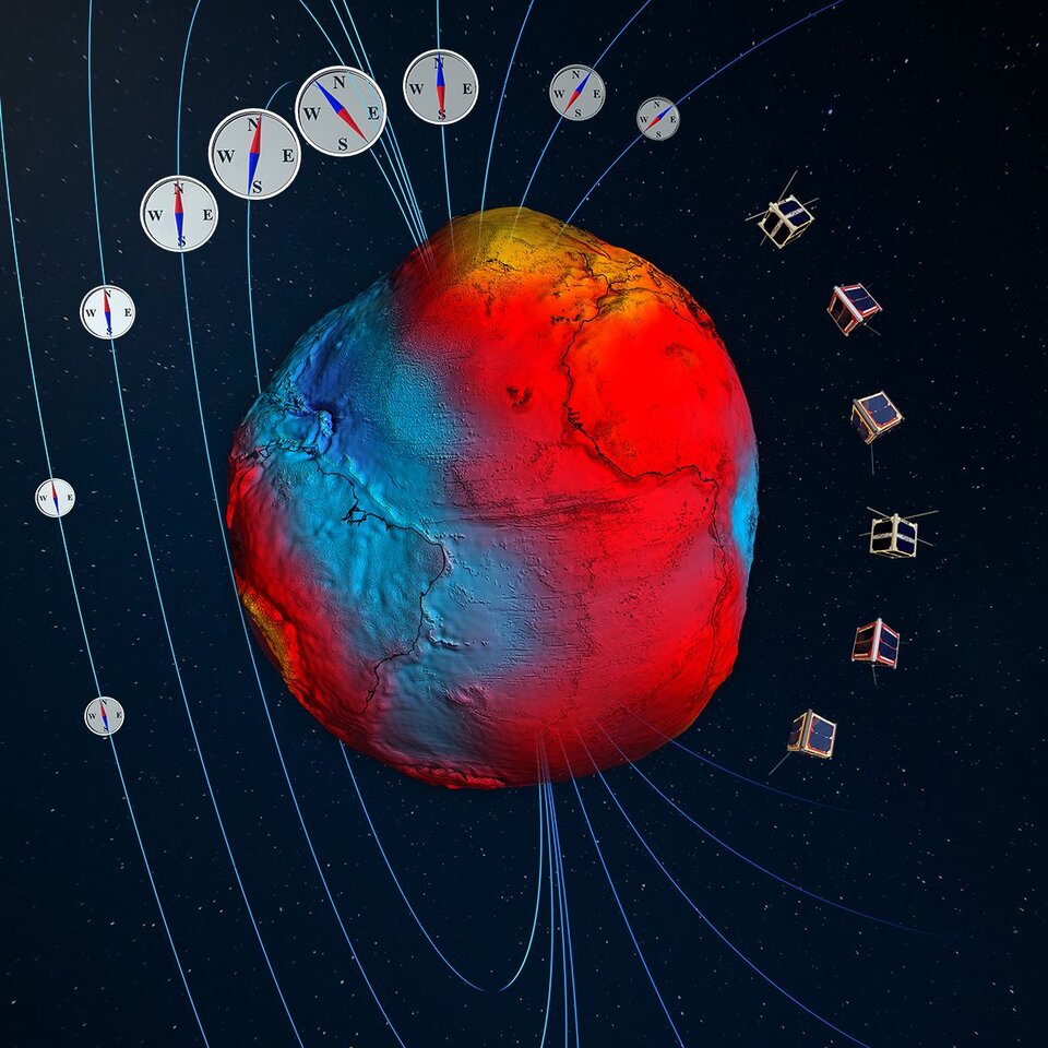 Geophysik aus dem Weltraum mit Mikro- oder Nanosatellitenkonstellationen