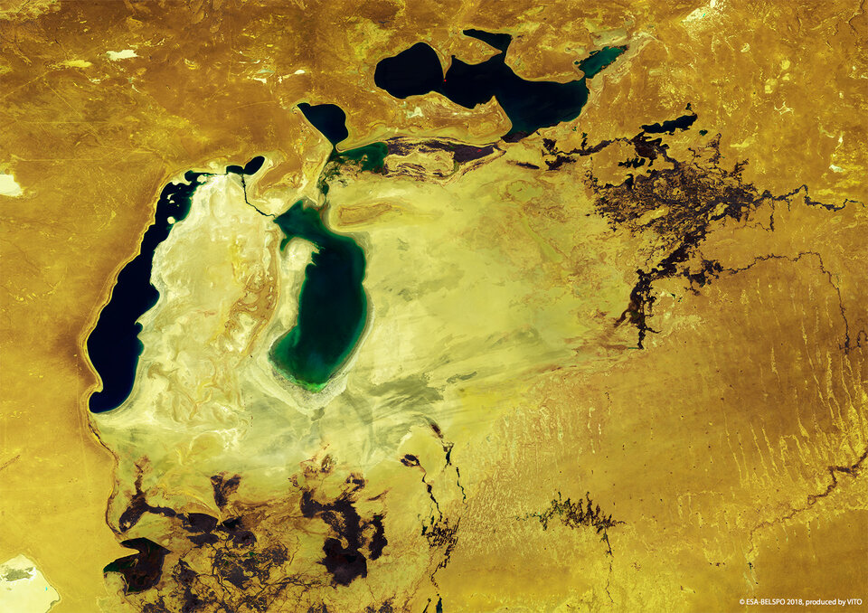 Shrinking Aral Sea