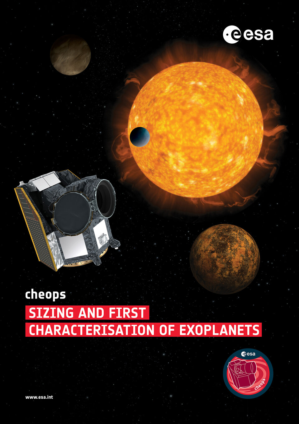 Cheops mission poster