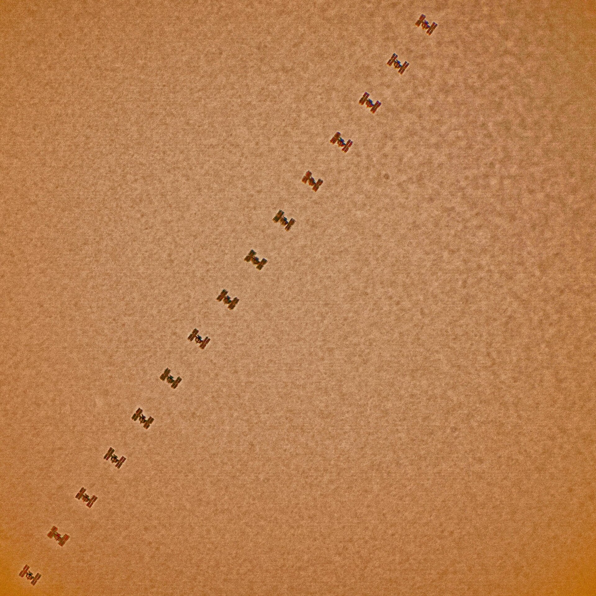 ISS transits the Sun, Space Weather