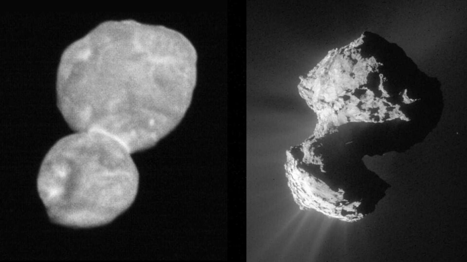 Ultima Thule frente a 67P