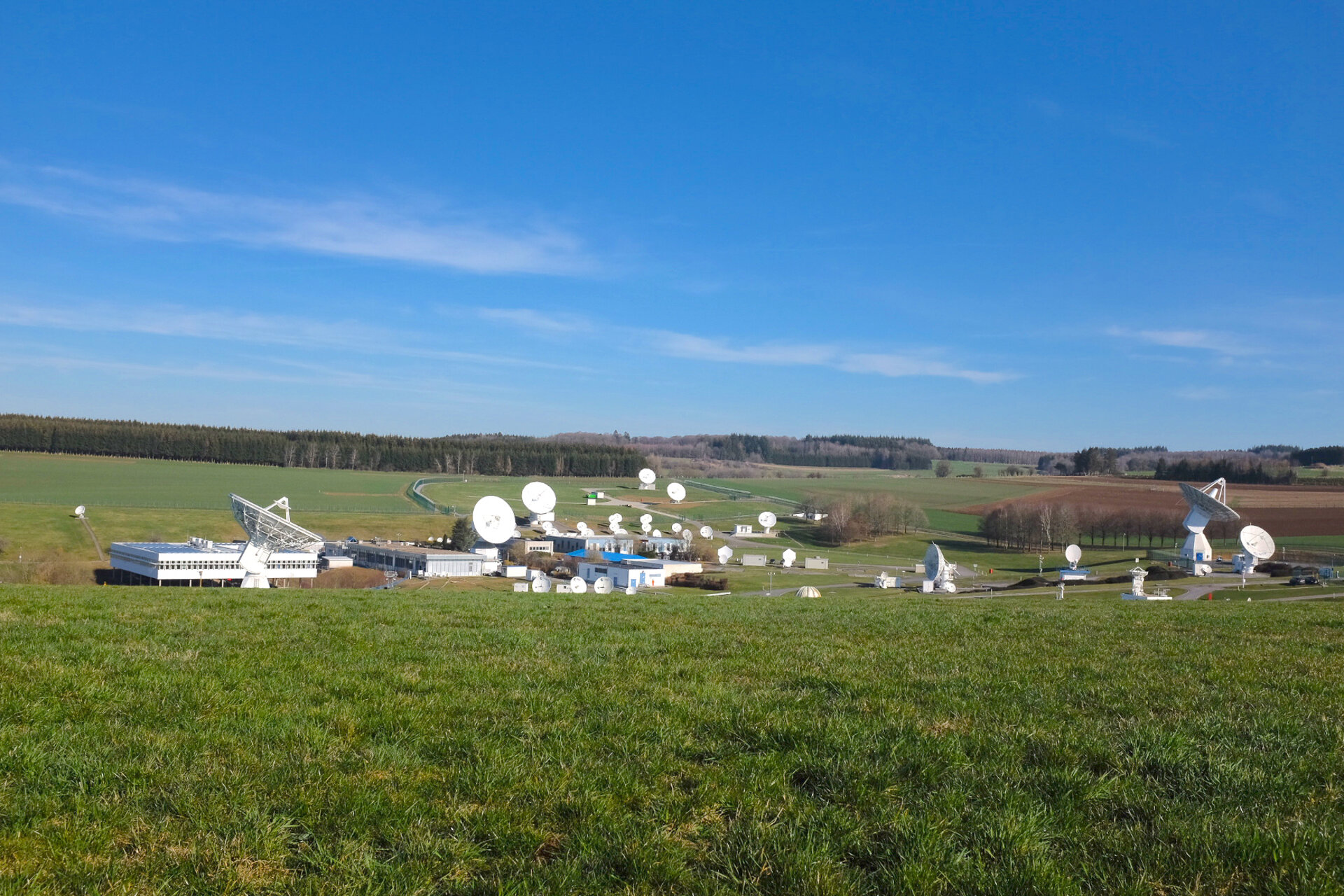View of ESA's ESEC site, Redu, Belgium
