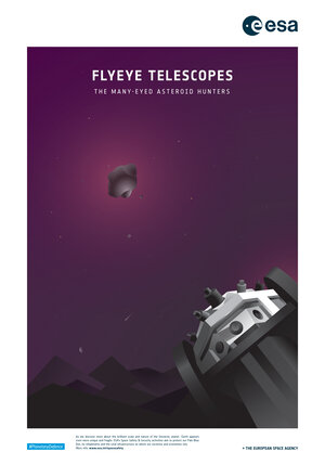 Space safety & security poster: Flyeye Telescopes