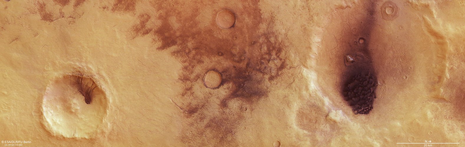 Plan view of the dust devils of Chalcoporos Rupes
