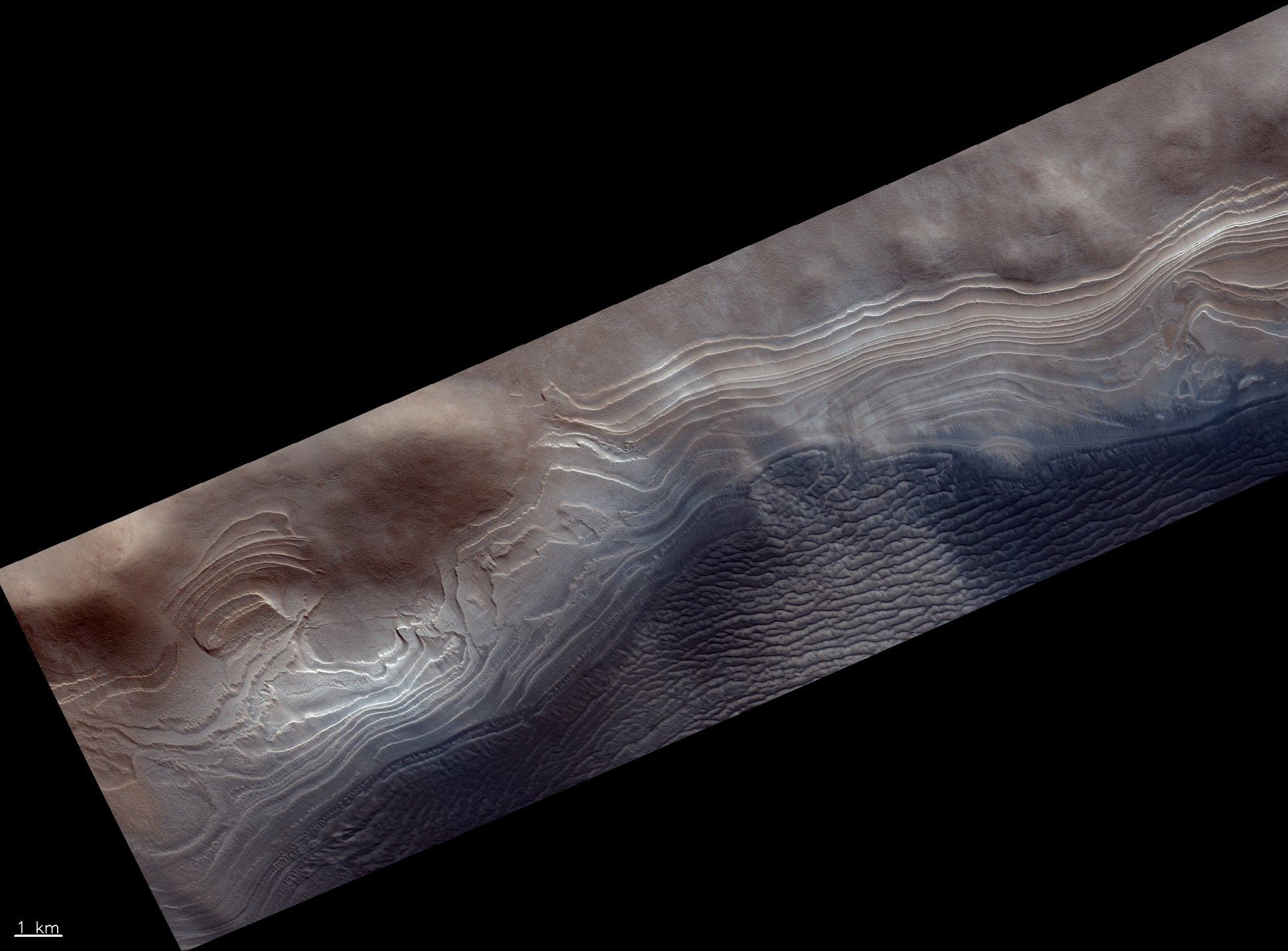 South polar layered terrains 