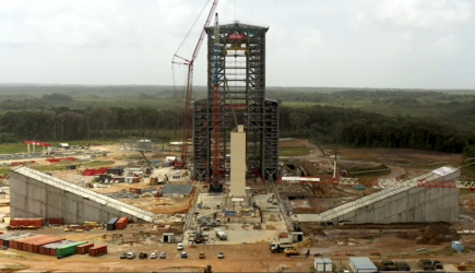 Ariane 6 launch pad under construction