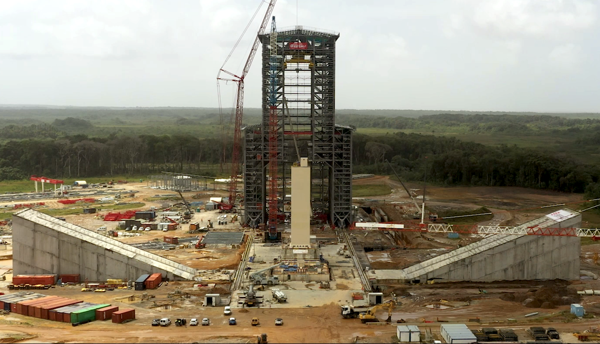 Ariane 6 launch pad under construction