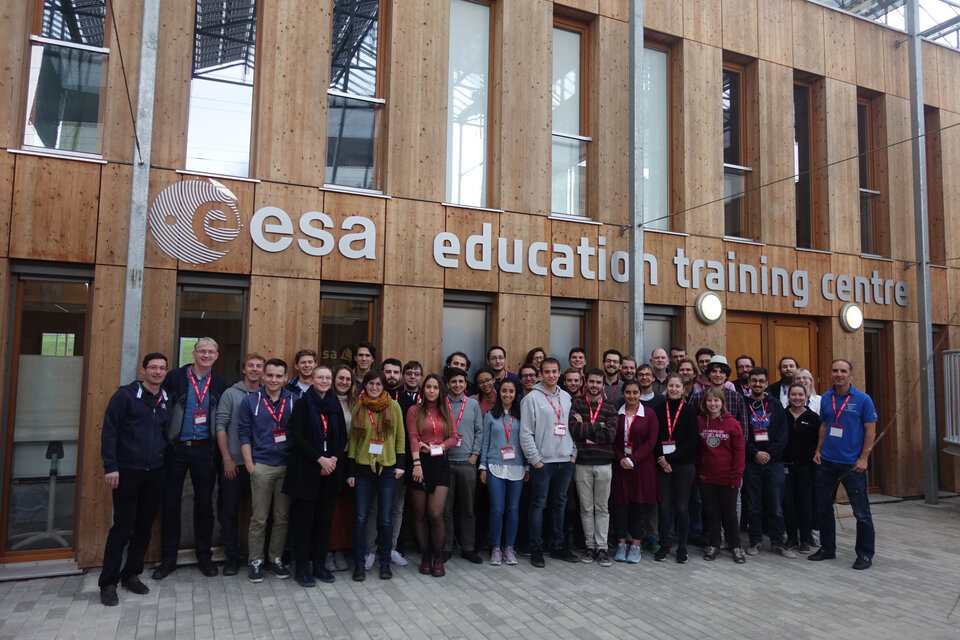The students and trainers at the ESA Academy's Training Centre