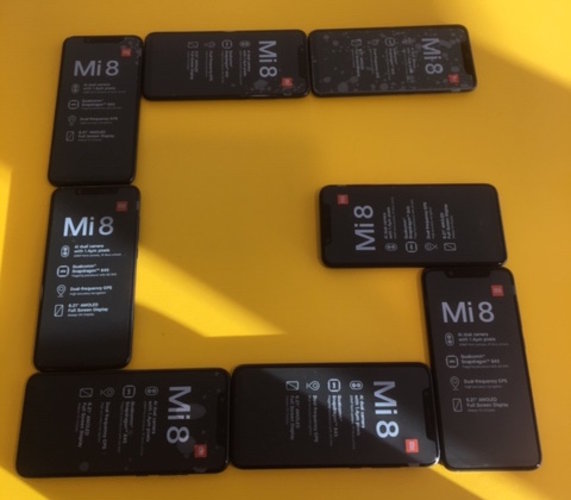 Xiaomi Mi 8 smartphones