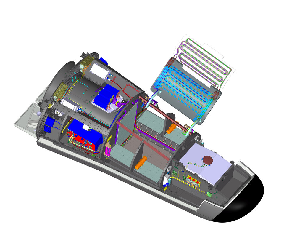 Open cargo bay