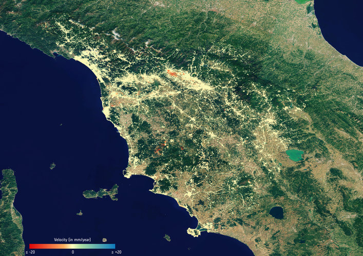 Subsidence in Tuscany