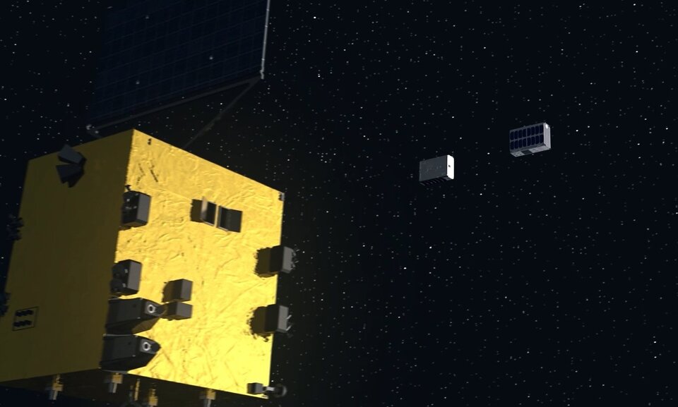 Hera deploying CubeSats
