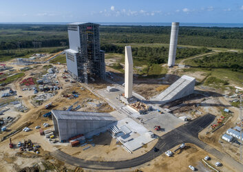 Ariane 6 mobile gantry first rollout