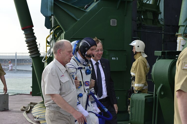 Luca Parmitano with ESA Director General Jan Wörner