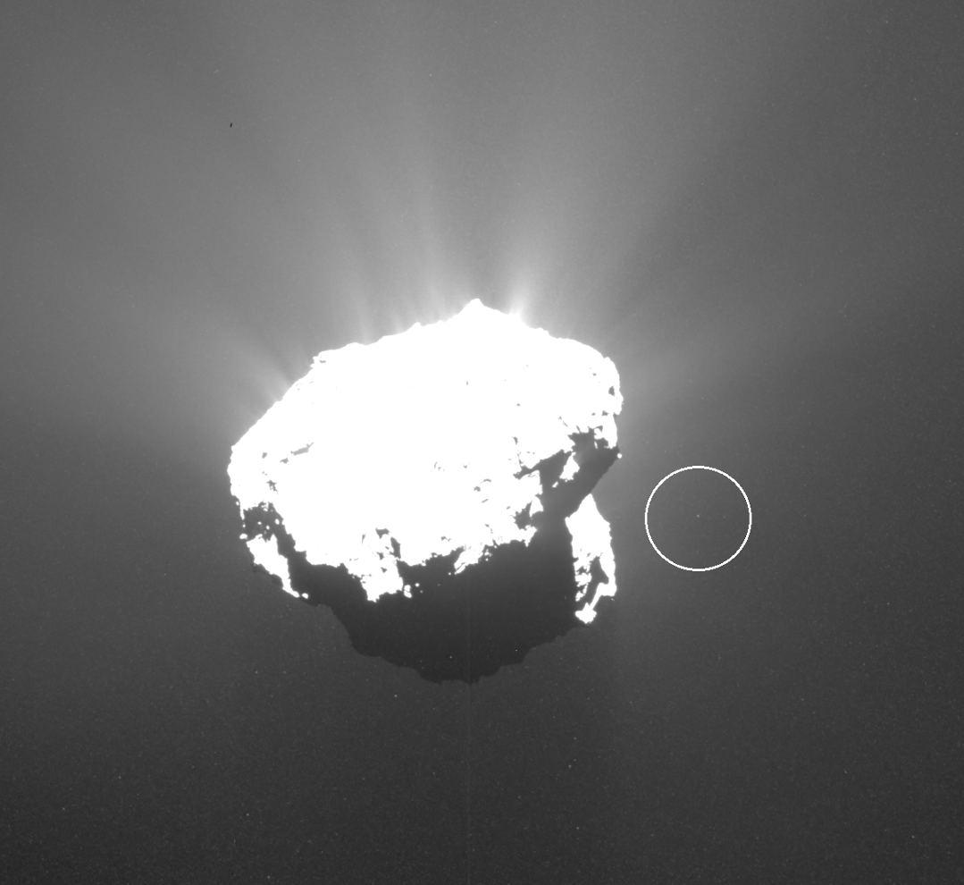 Den anseelige klippeklump som kredsede om komet 67P/Churyumov-Gerasimenko