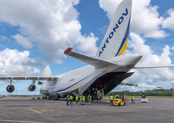 Cheops arrives in Kourou