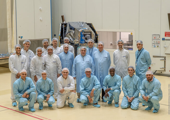 Cheops team in Kourou