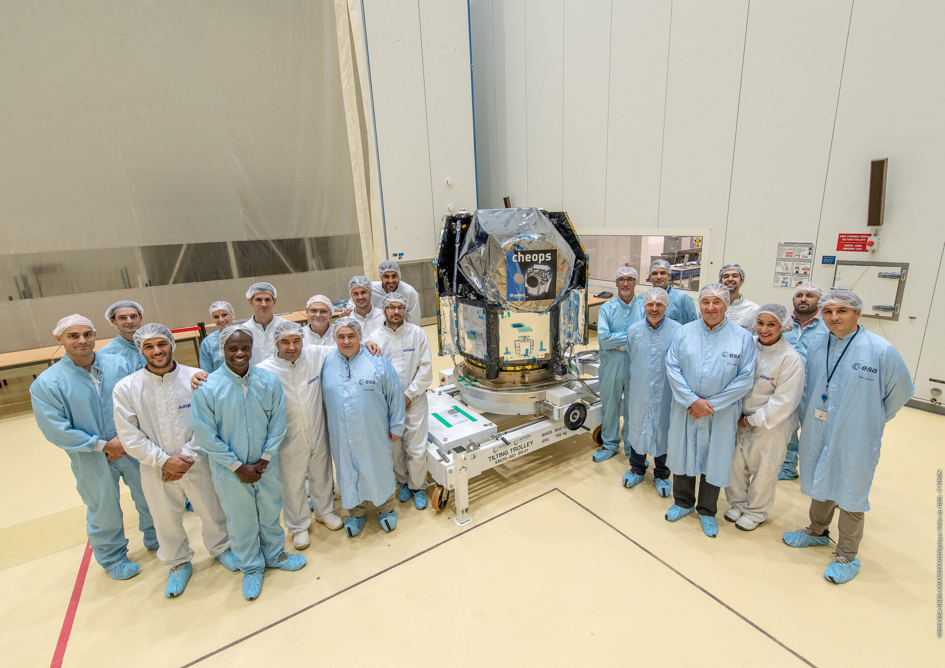 Cheops team in Kourou