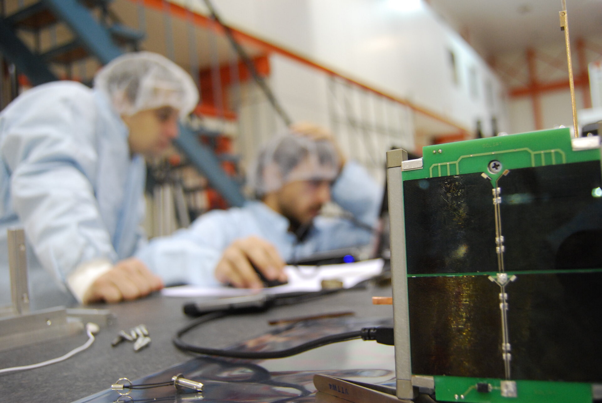 GOLIAT CubeSat functional test at ESTEC