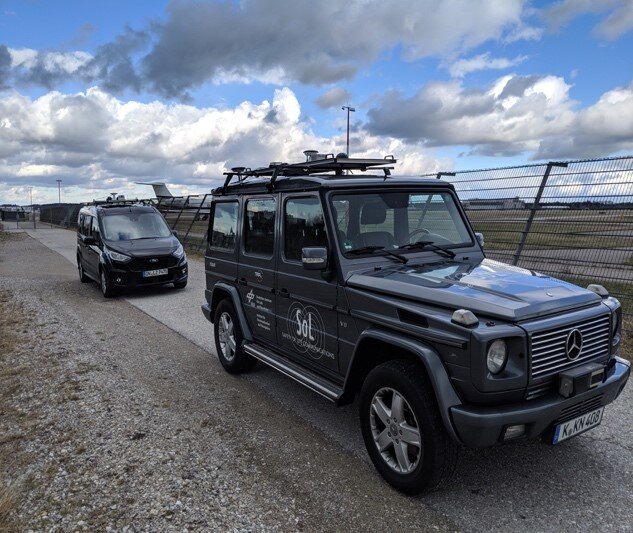 GINTO5G outdoor testbed vehicles