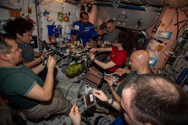 Full house on the Space Station