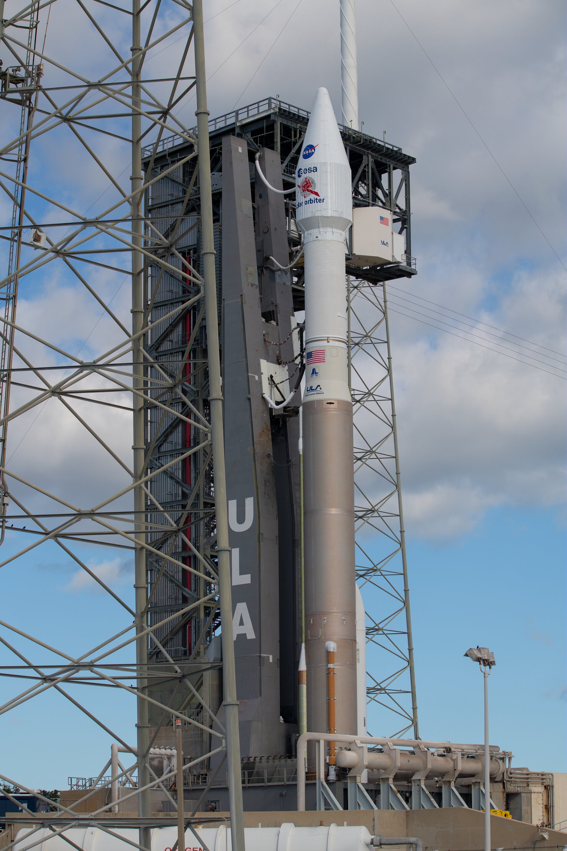 Solar Orbiter at the launch pad