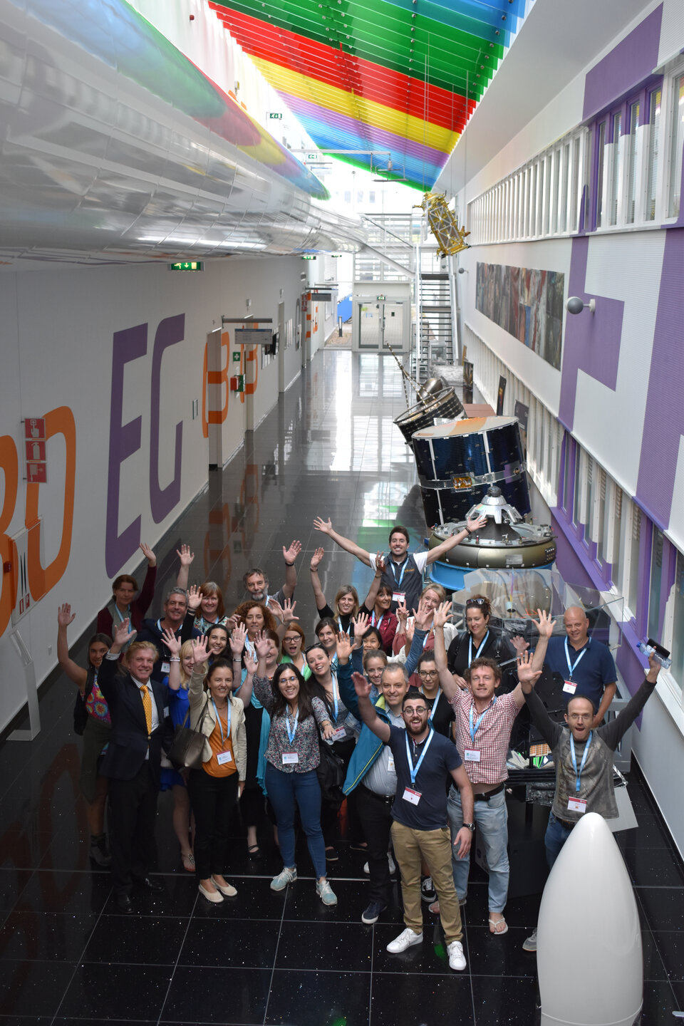 Teachers visiting ESTEC facilities