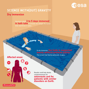 Dry immersion infographic