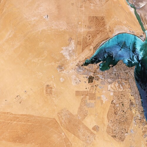 The Copernicus Sentinel-2 mission takes us over Kuwait in the Middle East.