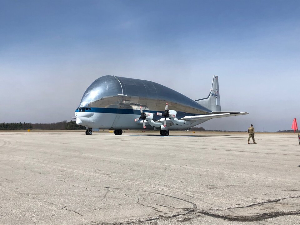 Super Guppy leaves Ohio with Artemis 1 Orion spacecraft