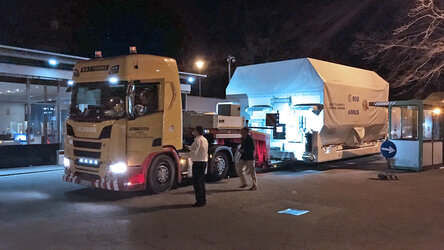 ESA’s Jupiter explorer Juice arrives for final integration at Airbus facilities in Friedrichshafen, Germany