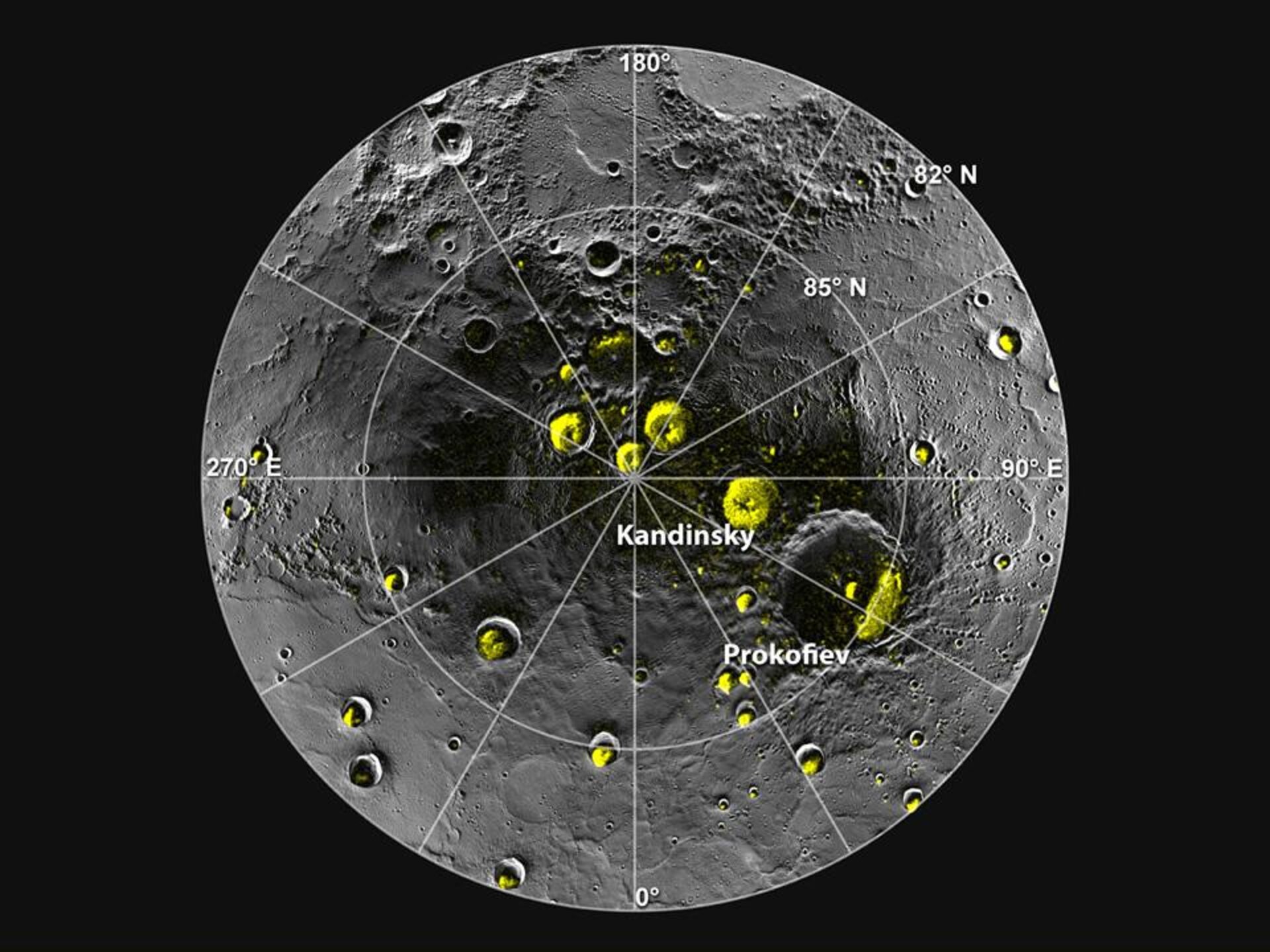 NASA's MESSENGER mission found evidence that there might be water ice in the polar craters of Mercury