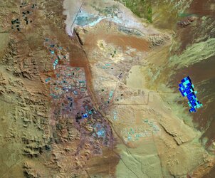 The Copernicus Sentinel-2 mission takes us over part of Chile's Atacama Desert, one of the driest places on Earth.