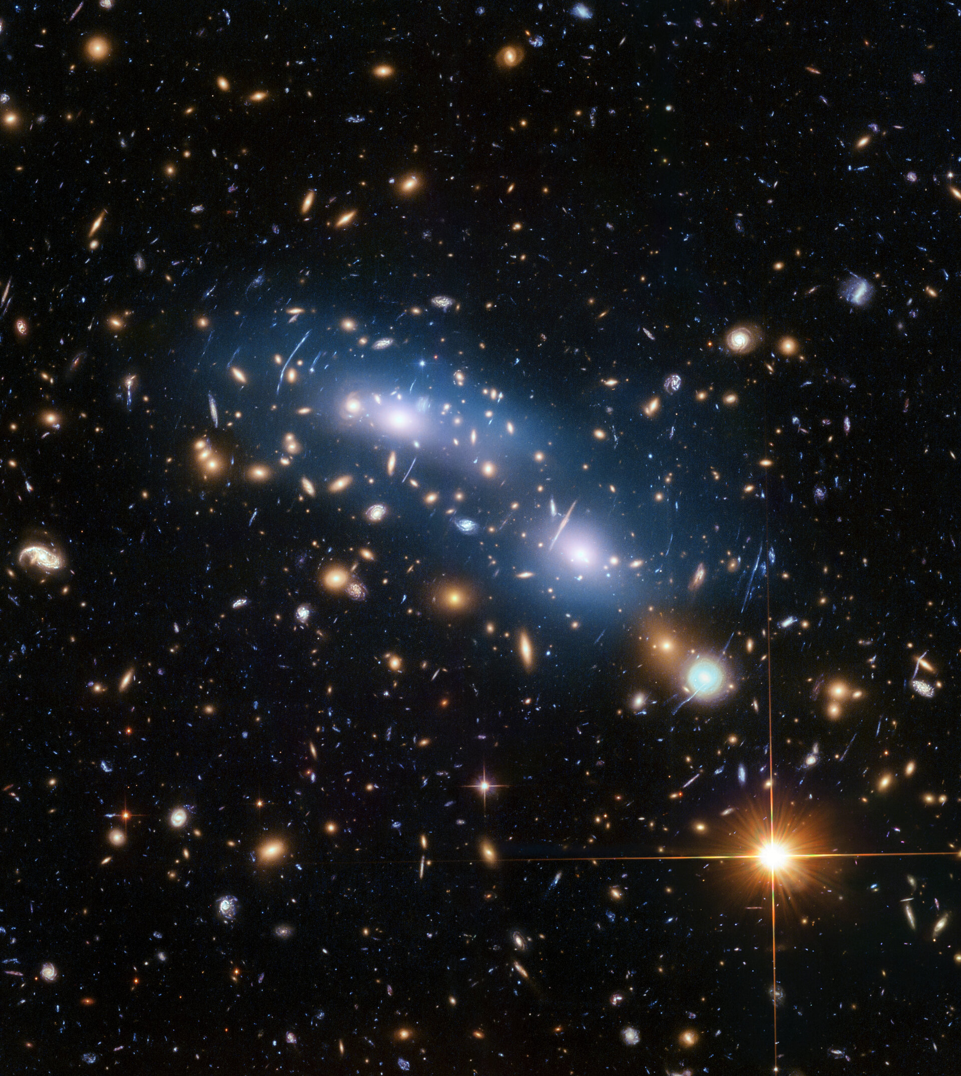 Intracluster light in galaxy cluster MACSJ0416