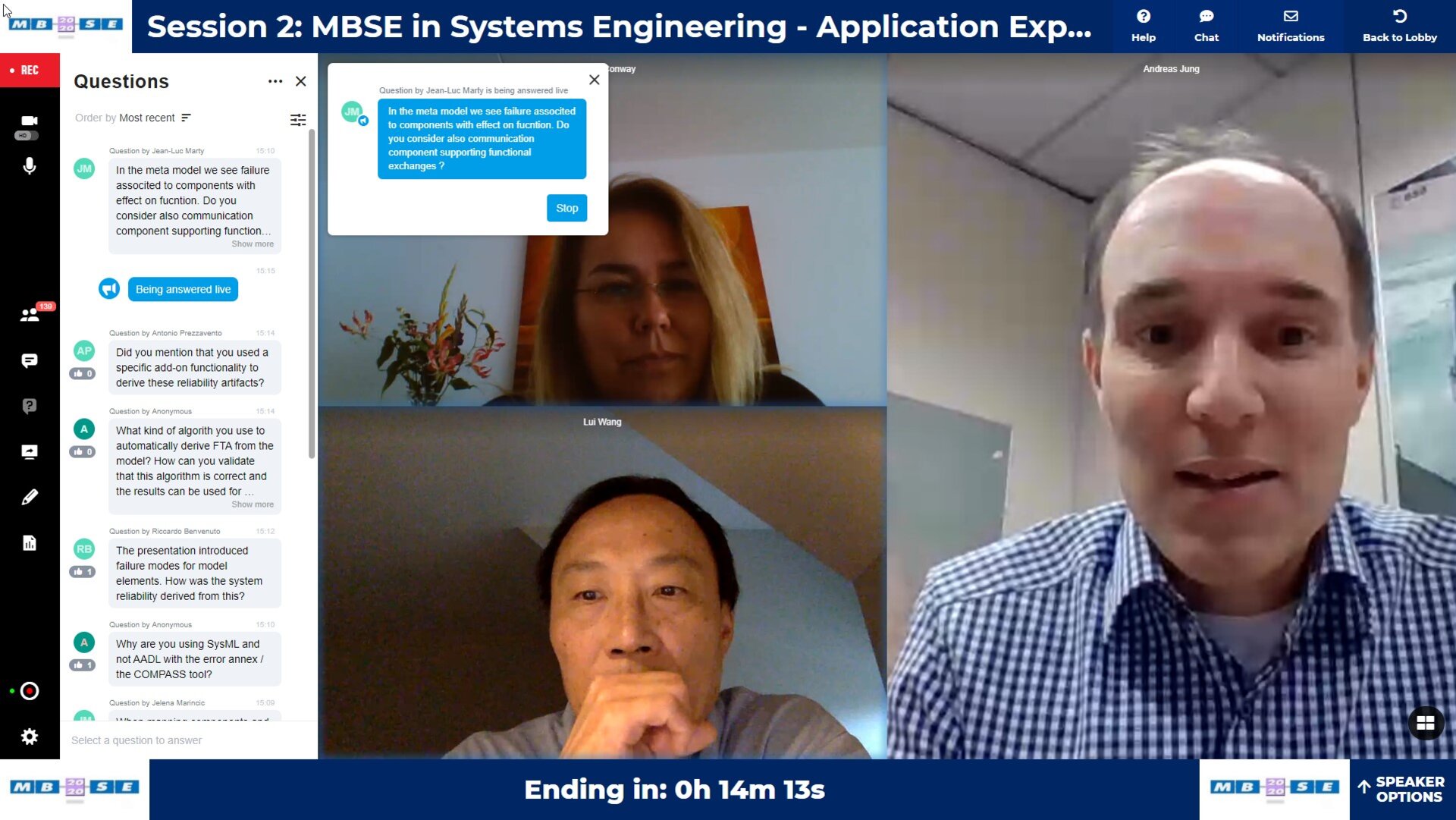 MBSE 2020 session