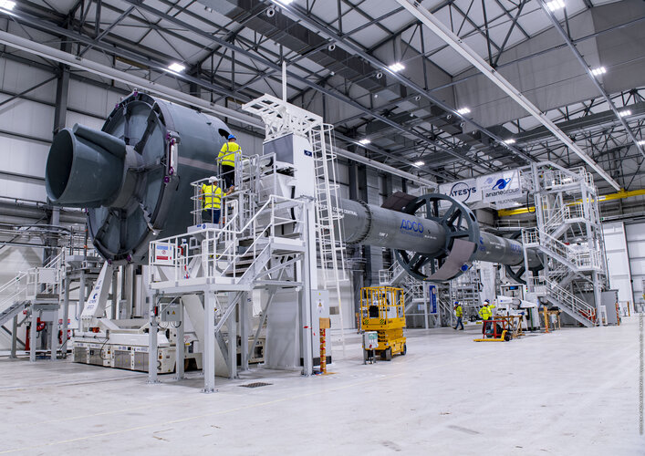 Mockup Ariane 6 core stage at Europe's Spaceport