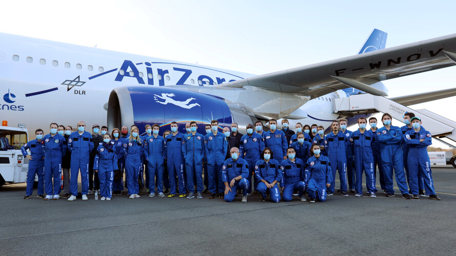 ESA's 73rd parabolic flight campaign teams