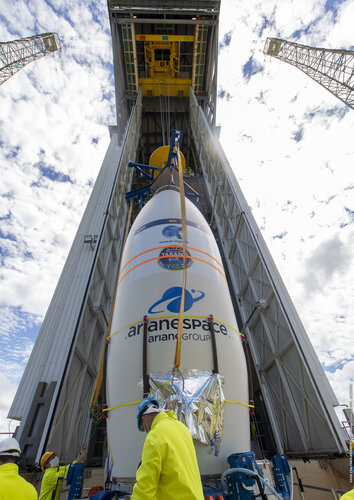 SEOSAT-Ingenio ready for lifting into launch tower