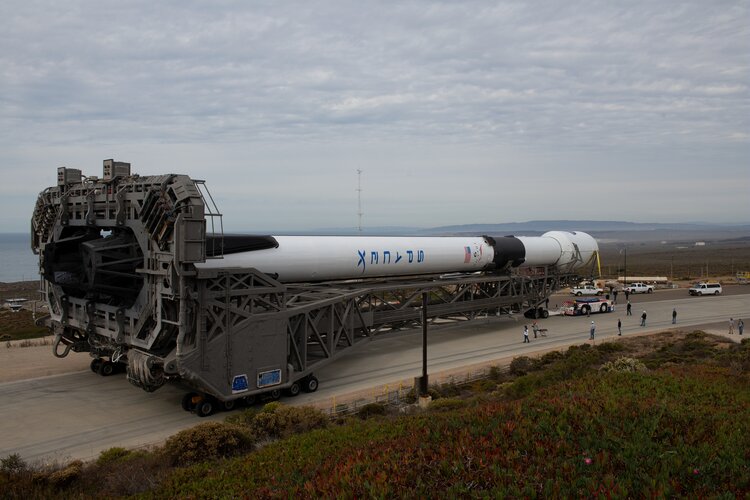 The Falcon 9 rocket carrying Copernicus Sentinel-6