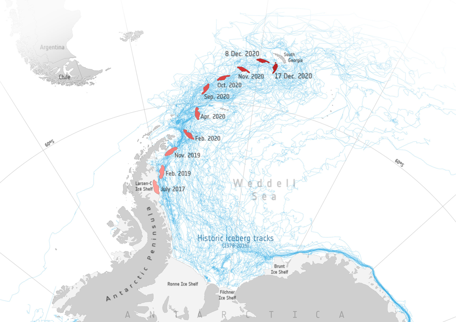 A-68A’s journey