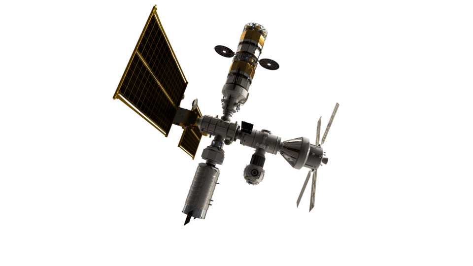 Orion amarré à la Station orbitale lunaire Gateway