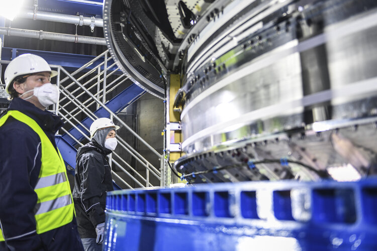 The Ariane 6 upper stage has been installed for tests at the DLR German Aerospace Center in Lampoldshausen, Germany