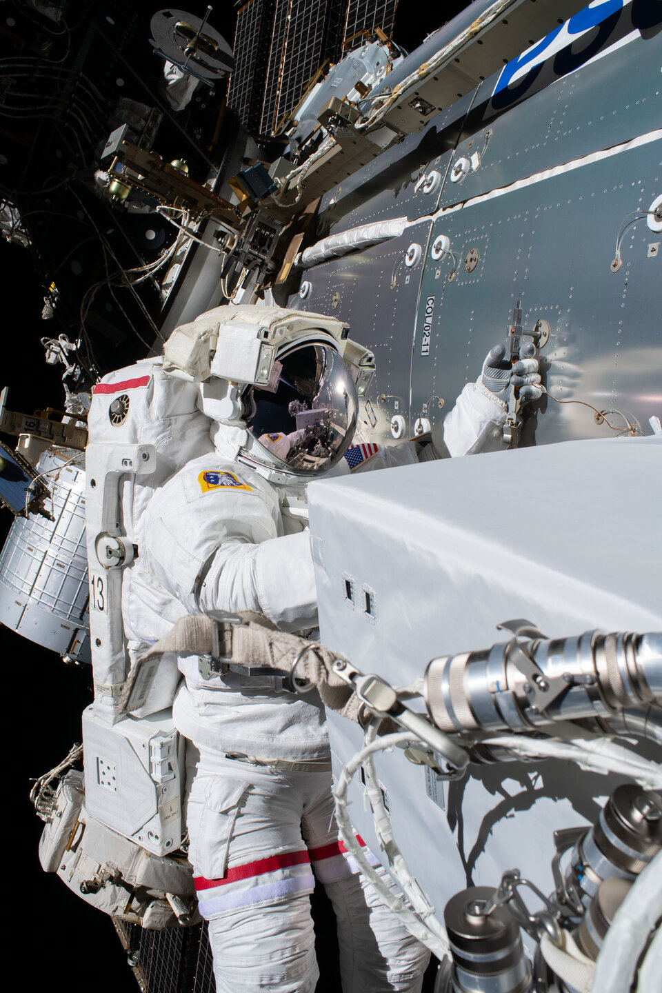 The Colka communications device was installed during a spacewalk